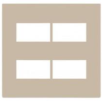 Placa Para 4 Modulos Separados Com Suporte 4X4 Brs12464-8Ar. Placa Para 4 Modulos Separados Com Suporte 4X4 Brs12464-8Ar.