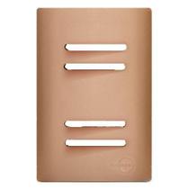 Placa Para 4 Teclas Horizontais Especial - Novara Ouro Rose Placa Para 4 Teclas Horizontais Especial - Novara Ouro Rose