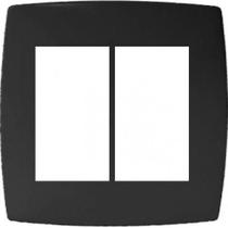 Placa Para 6 Módulos Suporte 4X4 Blux Home Grafite Placa Para 6 Módulos Suporte 4X4 Blux Home Grafite