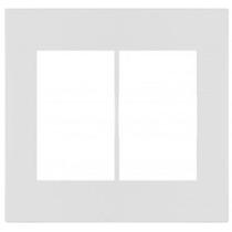 Placa Para 6 Modulos Suporte 4X4 Branco Satin Brs12475-3Br Placa Para 6 Modulos Suporte 4X4 Branco Satin Brs12475-3Br