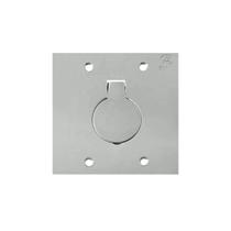 Placa para Caixa de Piso 4x4" 1 Tomada NBR14136 20A Inox PL80/2 Olivo