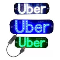 Placa Para Carro Led Letreiro Motorista De Aplicativo Táxi