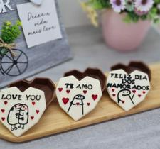 Placa para Chocolate Coração Lapidado Flork Tipo 200g / 10440
