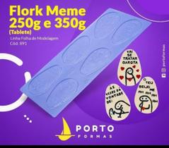 Placa Para Chocolate Flork Meme Ovos De 250g Á 350g Porto -891