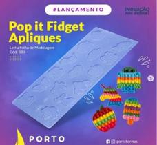 Placa para Chocolate Pop It Fidget Apliques Porto Formas