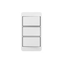 Placa para Condulete Caixa 3/4" com Interruptor Simples Duplo MarGirius Sleek 10A Branca Placa para Condulete Caixa 3/4" com Interruptor Simples Duplo MarGirius Sleek 10A Branca
