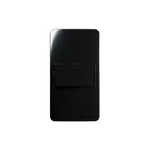Placa Para Condulete Caixa 3-4" Com Interruptor Simples Margirius Sleek 10a Preto Ebony Preto Placa Para Condulete Caixa 3-4" Com Interruptor Simples Margirius Sleek 10a Preto Ebony Preto