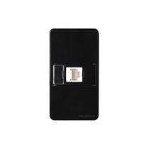 Placa para Condulete Caixa 3/4" com Tomada para Rede de Informática MarGirius Sleek RJ45 Cat6 Ebony