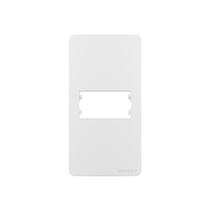 Placa para Condulete com Suporte MarGirius Sleek Caixa 1" para 1 Módulo Branca