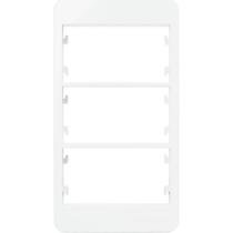 Placa Para Condulete Margirius Sleek 3/4 Branca (3Modulo Horizontal) Com Suporte 21844 Placa Para Condulete Margirius Sleek 3/4 Branca (3Modulo Horizontal) Com Suporte 21844