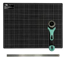 Placa Para Corte Grande A1 Base de Corte 90x60 Régua Inox 60 Cortador de Tecidos e Papel 45m, Placa Para Corte Grande A1 Base de Corte 90x60 Régua Inox 60 Cortador de Tecidos e Papel 45m,