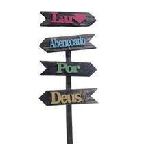 placa para jardim gramados frases madeira