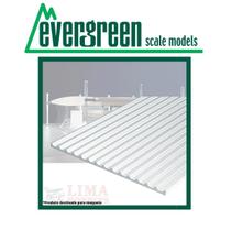Placa Para Maquete 15X30Cm Sarrafo 1,8Mm Estireno Branco Evergreen Evrg4542