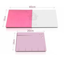 Placa Para Modelagem De Flores EVA Tam/Total 40x25cm + Placa P/ Aramar Rosa Exclusivo Panelinha Rosa