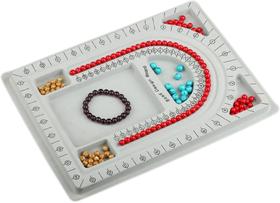 Placa para Montagem de Bijuterias Colares 32x24x1.5cm Cinza - LNS