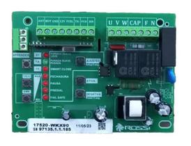 Placa Para Motor De Portão Eletrônico Rossi WKX90 433mhz Placa Para Motor De Portão Eletrônico Rossi WKX90 433mhz