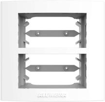 Placa Para Móveis 2 Módulos Com Suporte Branca Alumbra Pro Placa Para Móveis 2 Módulos Com Suporte Branca Alumbra Pro