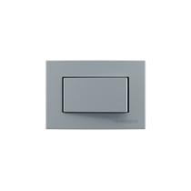 Placa para Móveis 65x45 com Interruptor Simples MarGirius Sleek Colors 10A Cinza