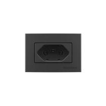 Placa para Móveis 65x45 com Tomada MarGirius Sleek Colors 2P+T 20A Grafite Placa para Móveis 65x45 com Tomada MarGirius Sleek Colors 2P+T 20A Grafite