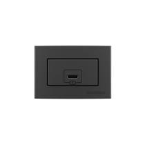Placa para Móveis 65x45 e Tomada Carregador USB-C MarGirius Sleek Colors 2A 10W Grafite Placa para Móveis 65x45 e Tomada Carregador USB-C MarGirius Sleek Colors 2A 10W Grafite