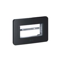 Placa para Móveis de Embutir 1 Posição Preto Esatta Weg