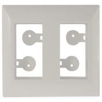 Placa Para Móvel 2 Postos Aria Branca - 57203035 - Tramontina Placa Para Movel 2 Postos Aria Branca Tramontina