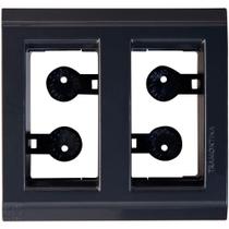 Placa Para Móvel 2 Postos Tramontina Liz Grafite Tramontina