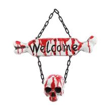 Placa Para Porta Welcome Sangrenta Halloween - 1 Un