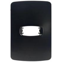 Placa para Tomada e Interruptor 4X2 com 1 Posto Horizontal Preta Gracia Maxx Alumbra 85691 Placa para Tomada e Interruptor 4X2 com 1 Posto Horizontal Preta Gracia Maxx Alumbra 85691