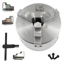Placa para Torno com 3 Castanhas 130mm Universal Eda Placa para Torno com 3 Castanhas 130mm Universal Eda