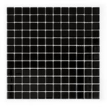 Placa Pastilha Vidro Parede 30cm X 30cm Preto