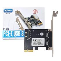 Placa Pci-e Com 2 Portas Usb 3.0 Plug And Play Knup