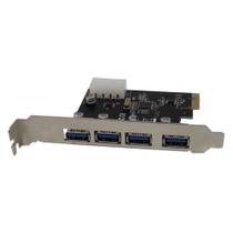 Placa pci-e com 4 portas usb 3.0 f3 jc-pci-3.0 Placa pci-e com 4 portas usb 3.0 f3 jc-pci-3.0