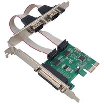 Placa pci-e x1 com 2 seriais e 1 paralela low profile f3 jc-pci-prs