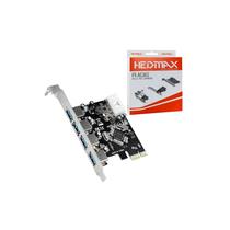 Placa pci express 04 portas usb 3.0 rede 10/100/1000 hedmax
