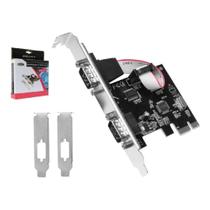 Placa Pci Express 2 Saidas Portas Seriais Rs232 Rs485 Rs422 Dex DP-19