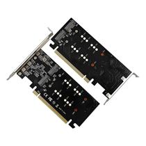 Placa Pci-Express 5.0 16x Para 4 Hds Nvme M.2 Ssd Pciex 16x