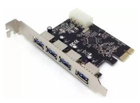 Placa Pci Express X1 4 Portas Usb 3.0 Dp-43 Dex Homologação: 153032012961