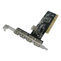 Placa Pci Usb 5 Portas 2.0 480mbps Chipset Via Feasso JPU-01