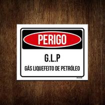 Placa Perigo Gás Liquefeito Petróleo 36X46