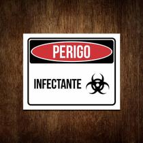 Placa Perigo - Infectante - Placa De Sinalização - 36X46