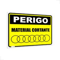 Placa Perigo Material Cortante Concertina