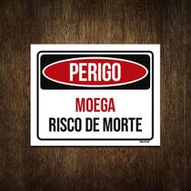 Placa Perigo Moega Risco De Morte 36X46