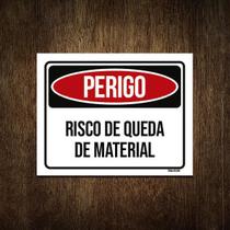 Placa Perigo Risco De Quedade Material 36X46