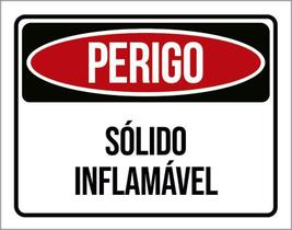 Placa Perigo Sólido Inflamável 36X46