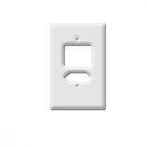Placa Perlex Branca 4X2 (2 Saida+Tomada) 23Pl3It Placa Perlex Branca 4X2 (2 Saida+Tomada) 23Pl3It