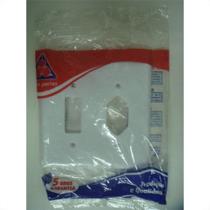Placa Perlex Branca 4X4 (1 Saida+Tomada) 23Pl1/1T Placa Perlex Branca 4X4 (1 Saida+Tomada) 23Pl1/1T