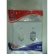 Placa Perlex Branca 4X4 (1 Tomada+1 Tomada) 23Pl11T Placa Perlex Branca 4X4 (1 Tomada+1 Tomada) 23Pl11T