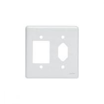 Placa Perlex Branca 4X4 (3 Saida+Tomada) 23Pl3/1T Placa Perlex Branca 4X4 (3 Saida+Tomada) 23Pl3/1T