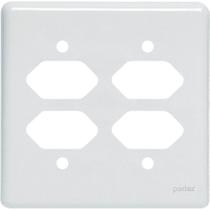 Placa Perlex Branca 4X4 (4 Tomadas) 23Pl22T 23Pl22T Placa Perlex Branca 4X4 (4 Tomadas) 23Pl22T 23Pl22T